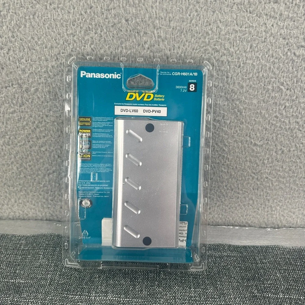 Panasonic‎ CGR-H601 Portable DVD Battery For DVD-LV57, DVD-LV57PP, DVD-LV50 NEW